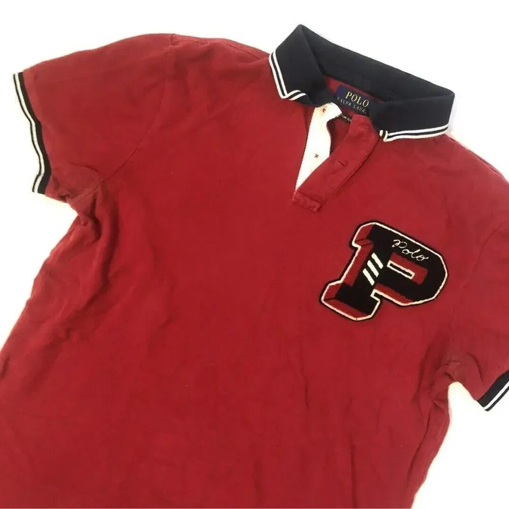 Polo Ralph Lauren Rugby Polo New York Shirt Red Size Large